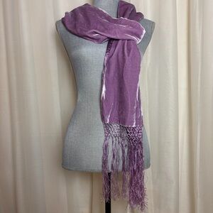 Lord & Taylor silk Purple Scarf